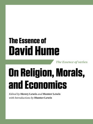 cover image of The Essence of David Hume